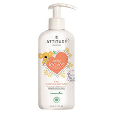 Baby Leaves Kids Body Soap and Shampoo 2 in 1 with Pear Juice Scent 473 ml