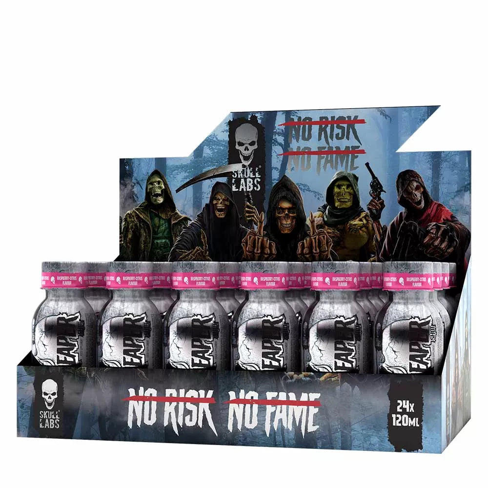 Skull Labs Brain Reaper Shot Box (24 x 120 ml, Cherry Grapefruit)