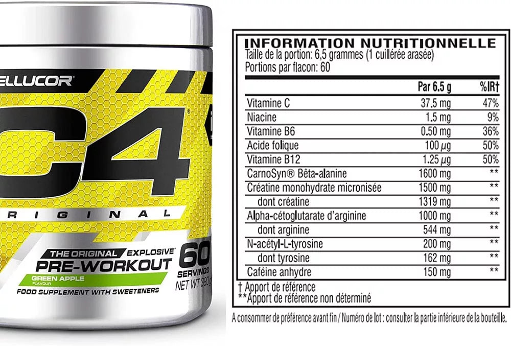 Cellucor C4® Original Pre Workout (180 g, Green Apple)