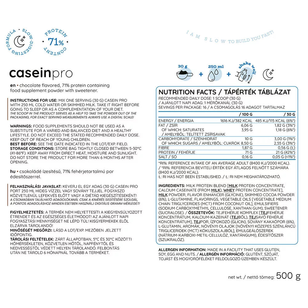 Nutriversum Pure Caseine Pro (500 g, Chocolate)