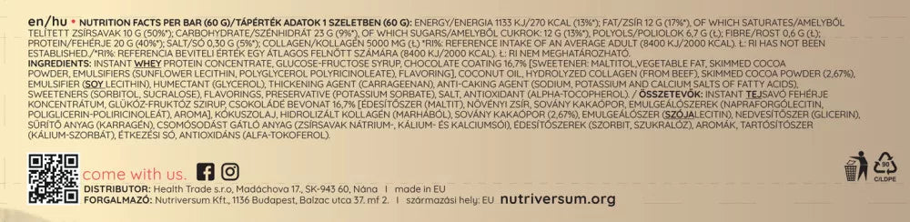 Nutriversum Collagen Bar (60 g, Rum Chocolate)
