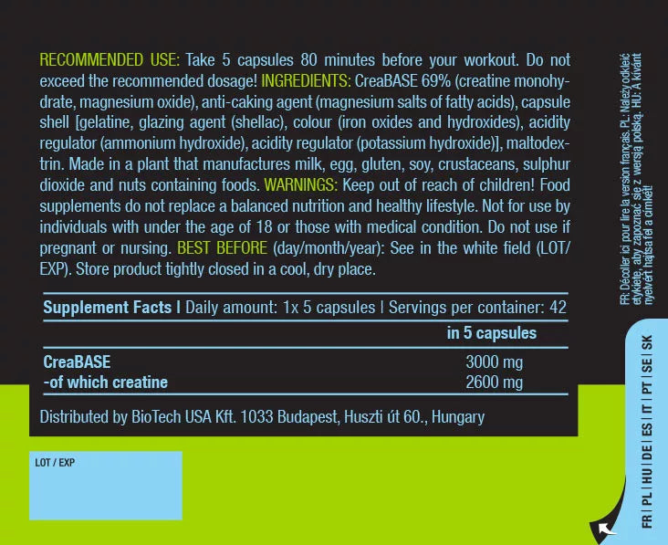 BioTechUSA Creatine PH-X (210 capsules)