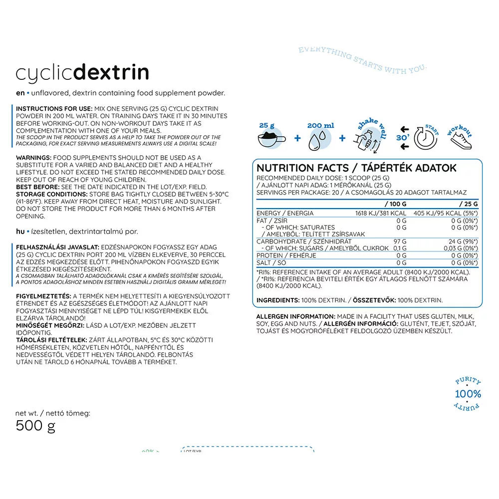 Nutriversum Basic Cyclic Dextrin (500 g)