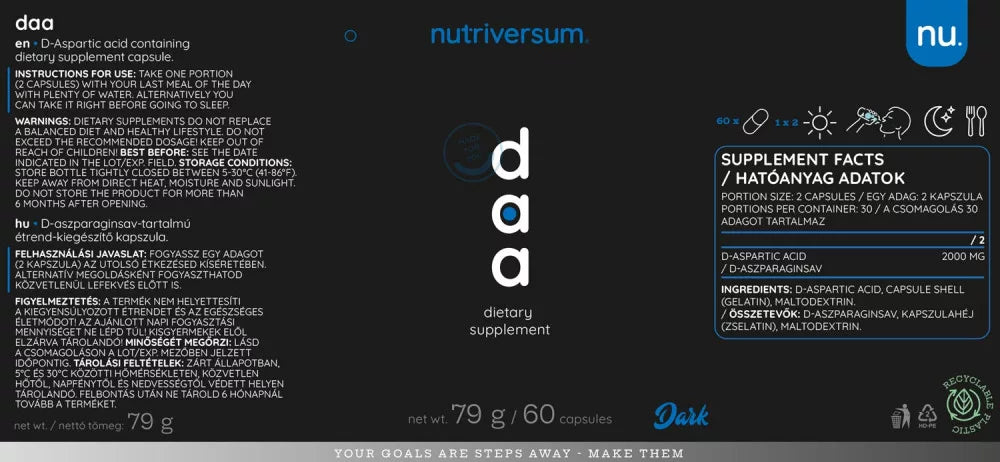 Nutriversum DAA (60 Capsules)