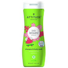 Dětské tělové mýdlo a šampon (2 v 1) Little Leaves s vůní melounu a kokosu 473 ml