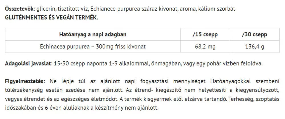 Natur Tanya ESI® Alkohol-free Echinacea Drops (50 ml)
