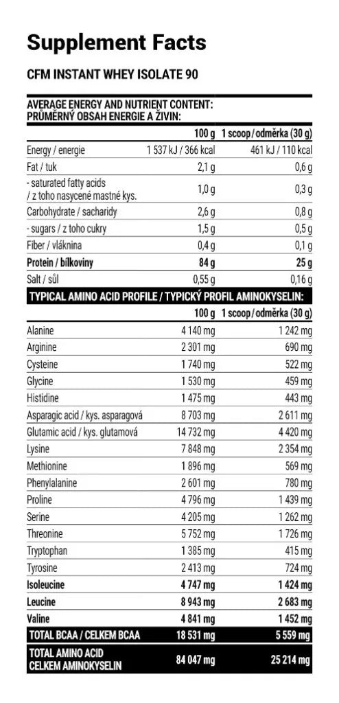 Extrifit Iso 90 CFM Instant Whey (2000 g, Strawberry)
