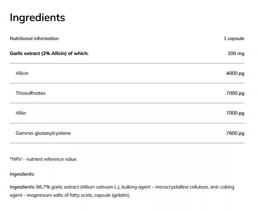 Olimp Labs Garlicin (30 Capsules)