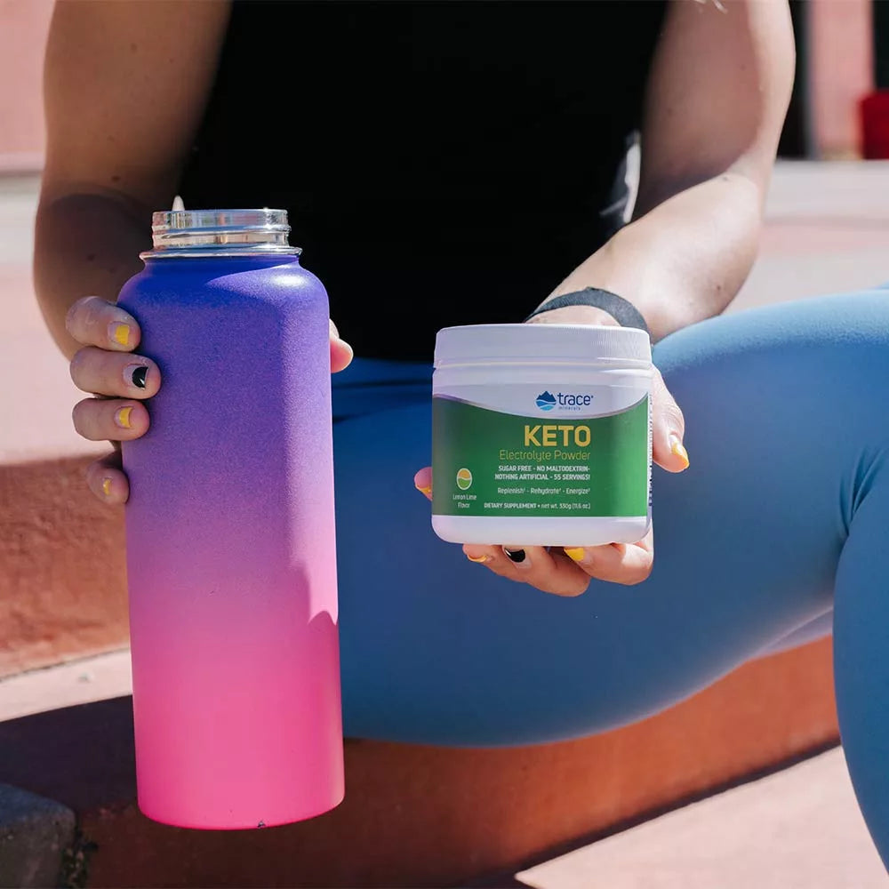 Trace Minerals Keto Electrolyte Powder (330 g, Lemon Lime)