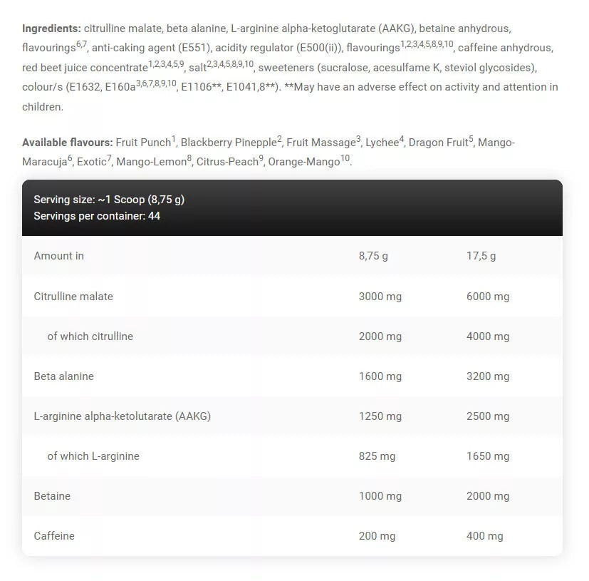 Kevin Levrone Gold Line Maryland Muscle Machine (385 g, Fruit Massage )