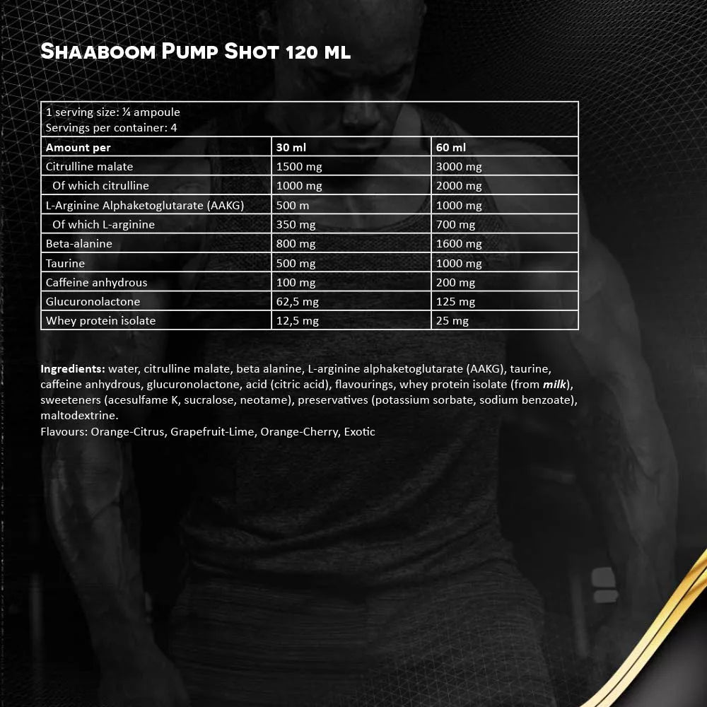 Kevin Levrone Shaaboom Pump Shot (120 ml, Grapefruit Lime)
