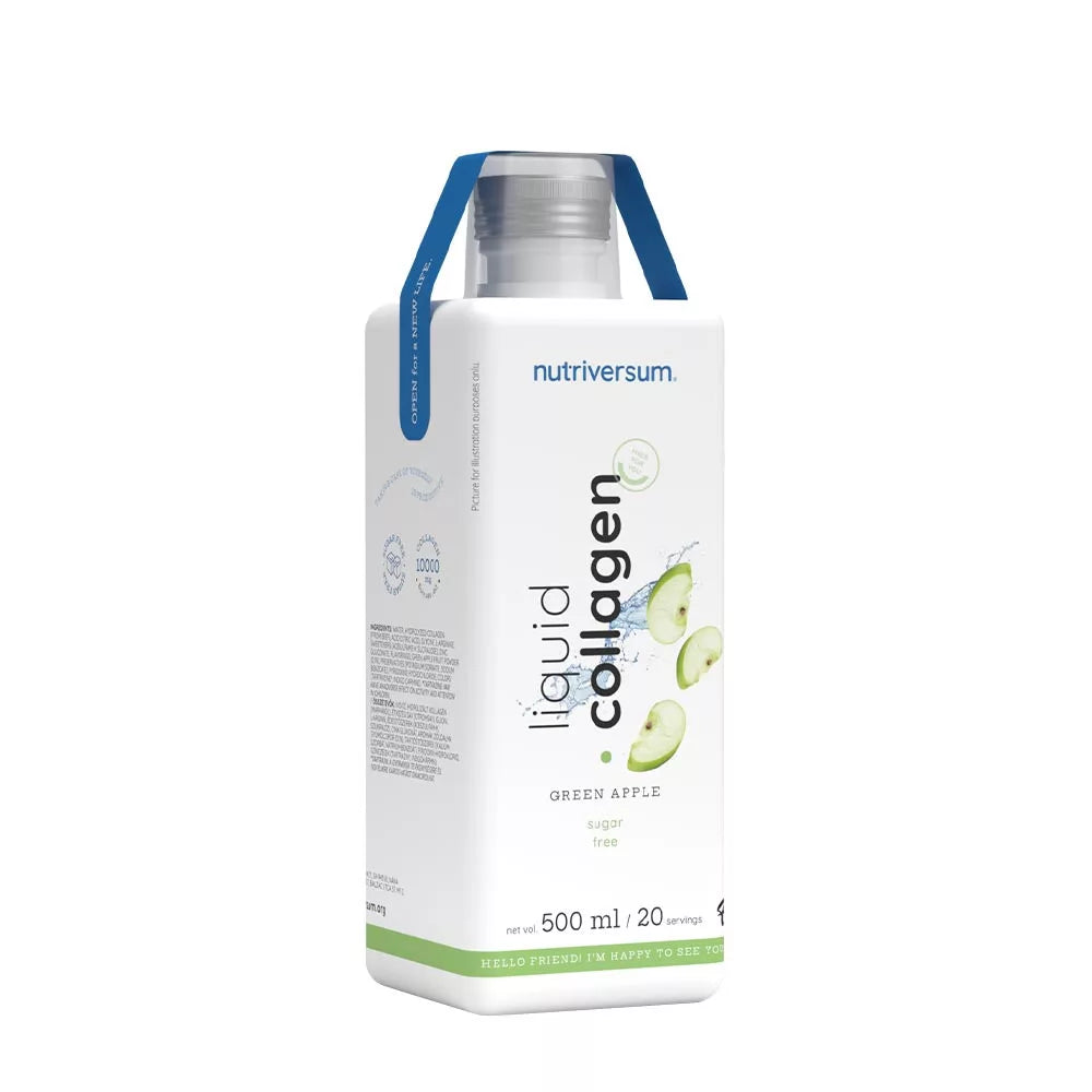 Nutriversum Liquid Collagen 10.000 Mg Sugar Free (500 ml, Green Apple)