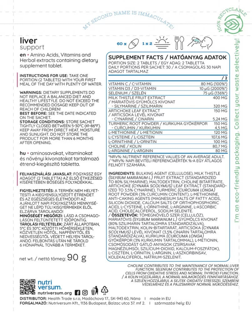 Nutriversum Liver Support (60 Tablets)