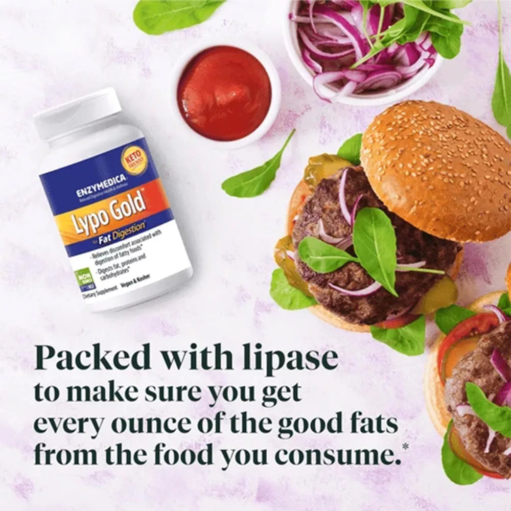 Enzymedica Lipo Gold - Fat Digestion Support (60 Capsule)