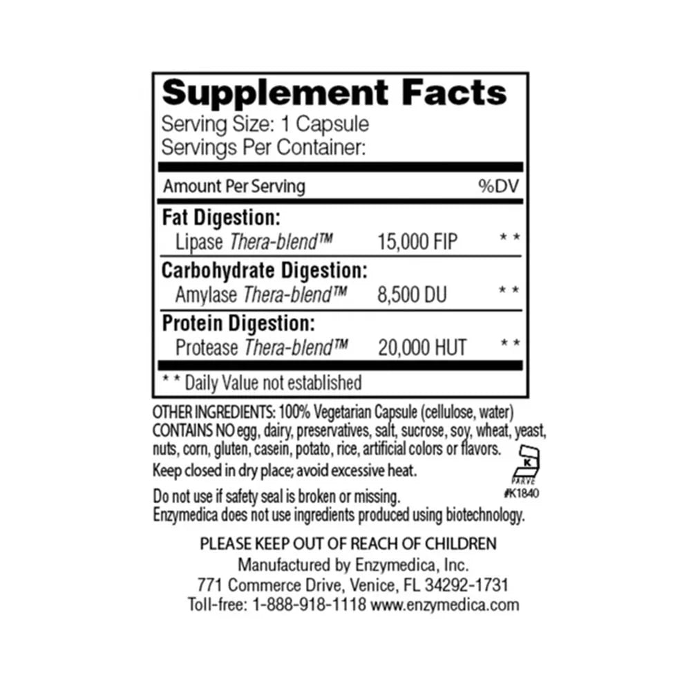 Enzymedica Lipo Gold - Fat Digestion Support (60 Capsule)