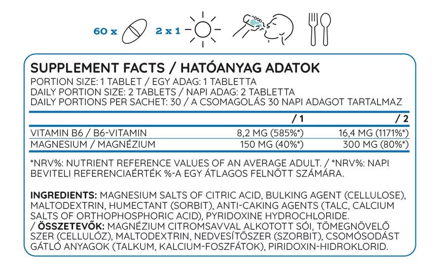 Nutriversum Mg+B6 (60 Tablets)