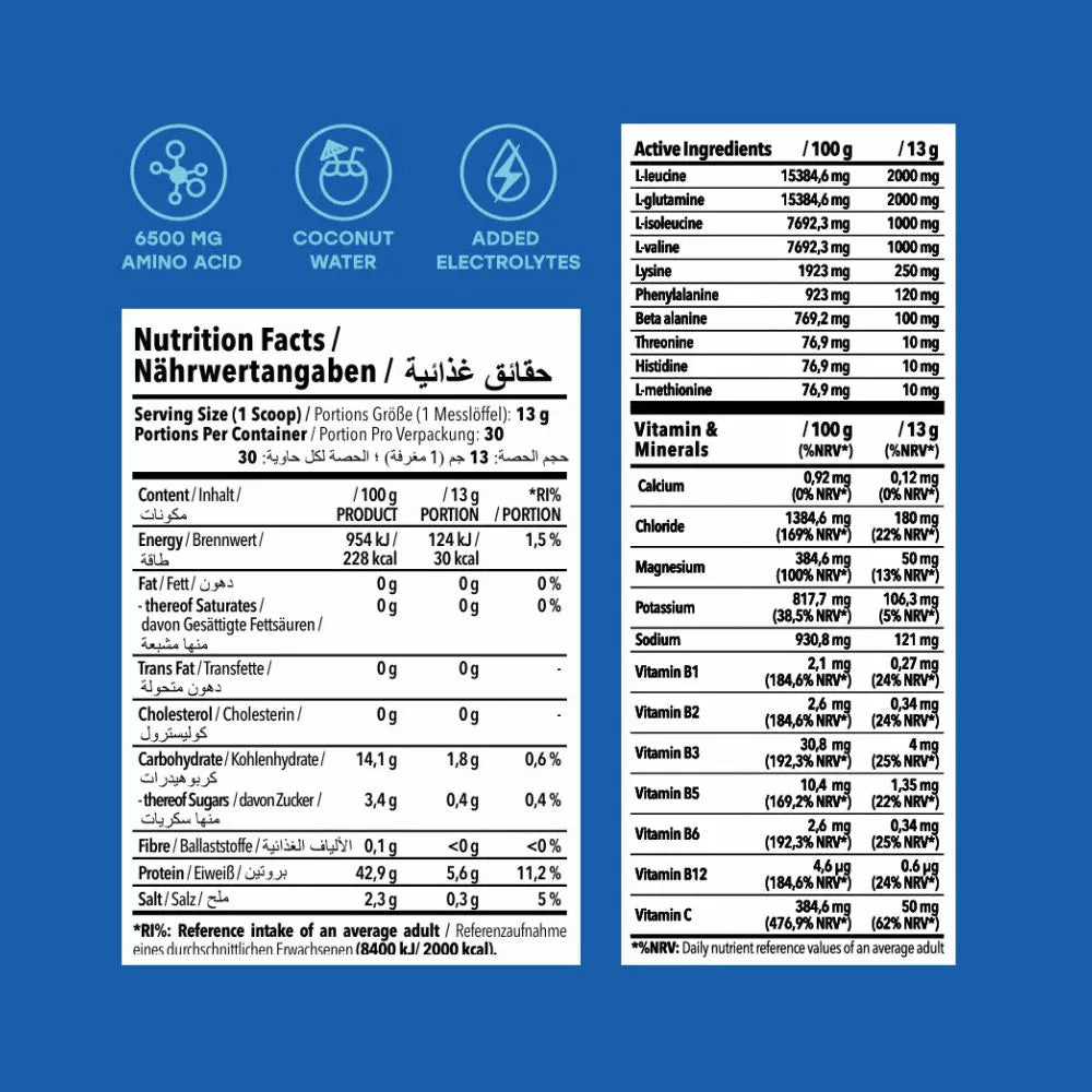 Nanosupps Hydro Amino (390 g , Blue Raspberry)