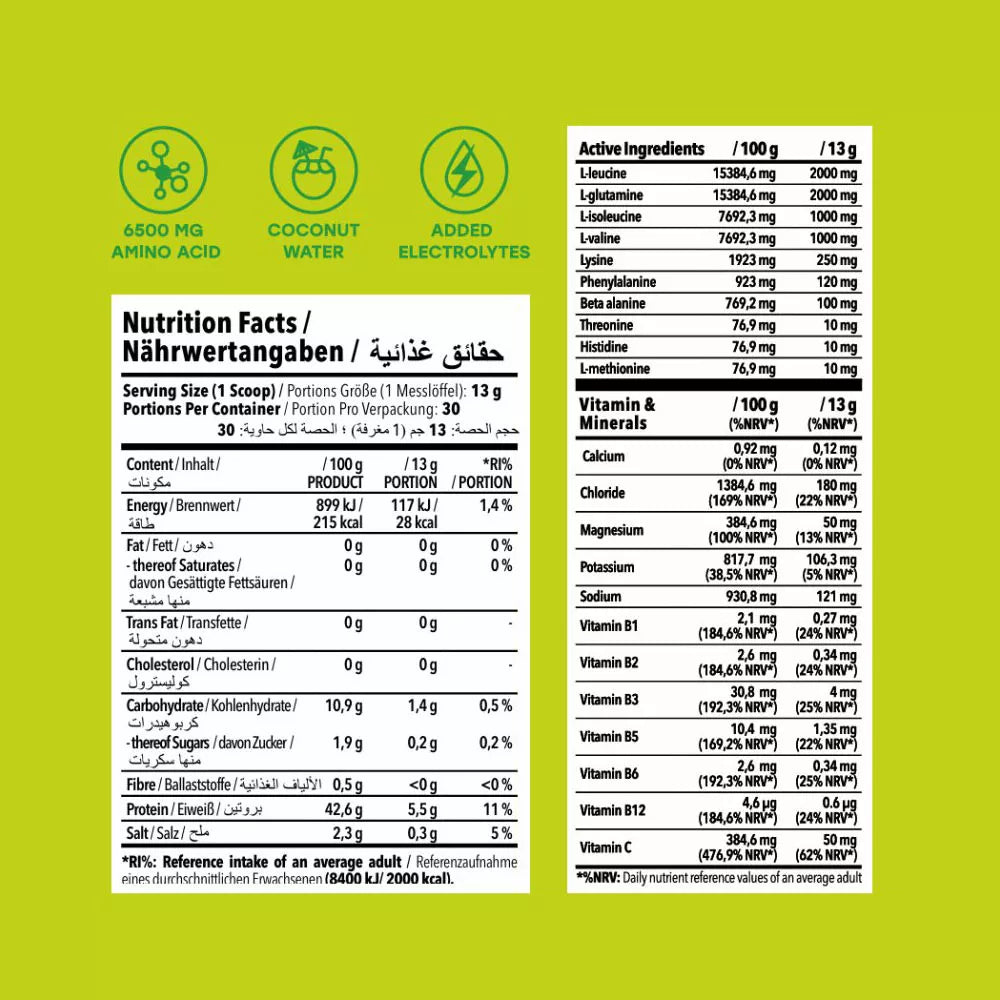 Nanosupps Hydro Amino (390 g , Sour Green Apple Rings)