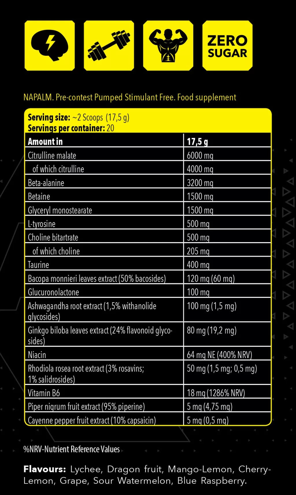 FA - Fitness Authority Xtreme Napalm Pre-Contest Pumped Stimulant Free (350 g, Dragon Fruit)