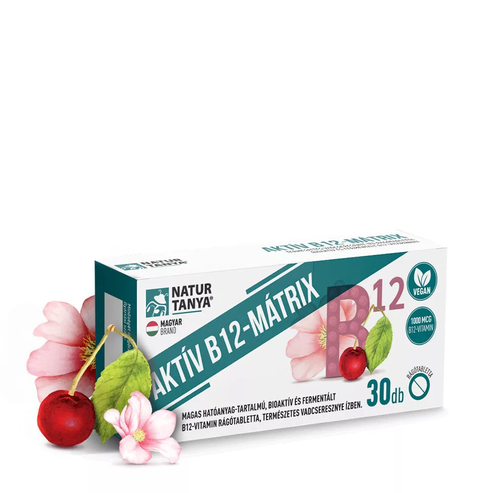 Natur Tanya Active B12 Matrix (30 Chewable Tablets, Wild Cherry)