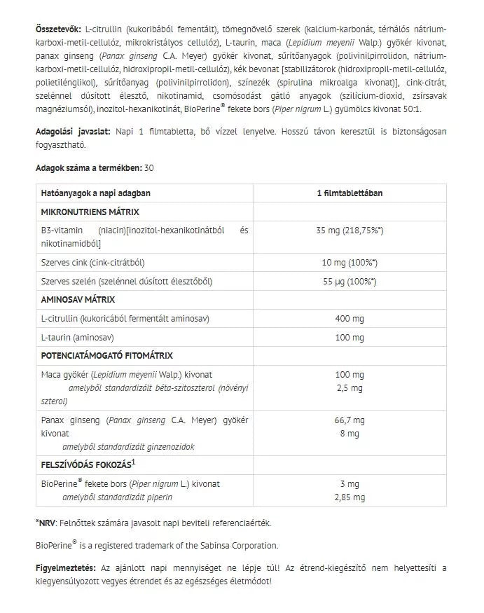 Natur Tanya Alpha (30 Tablets)