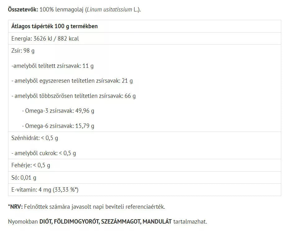 Natur Tanya Flax Seed Oil (250 ml)