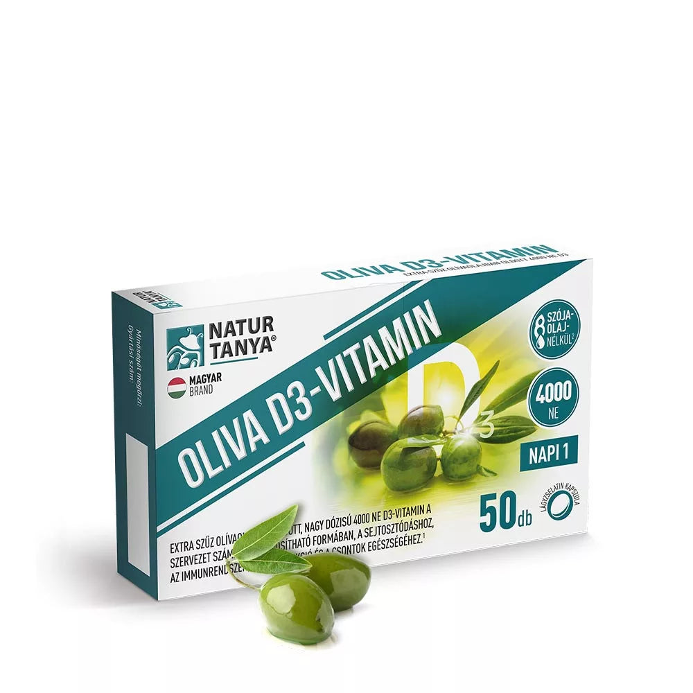 Natur Tanya Olive D3-Vitamin - 4000 IU (50 Softgels)