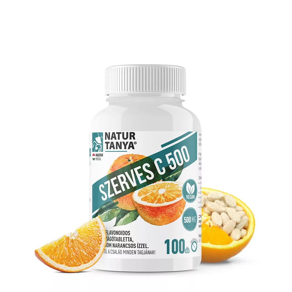 Natur Tanya Organic C 500 (100 Chewable Tablets, Orange)