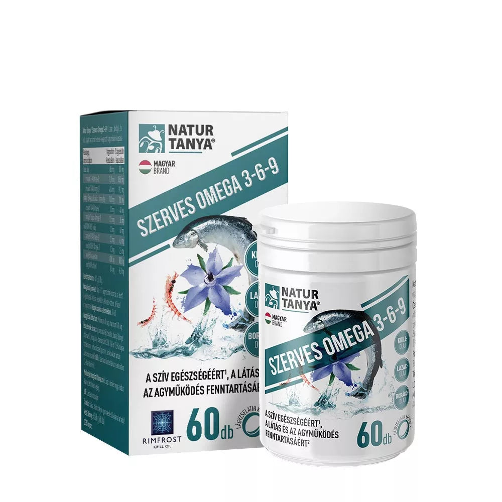 Natur Tanya Organic Omega 3-6-9 Fatty Acids (60 Softgels)