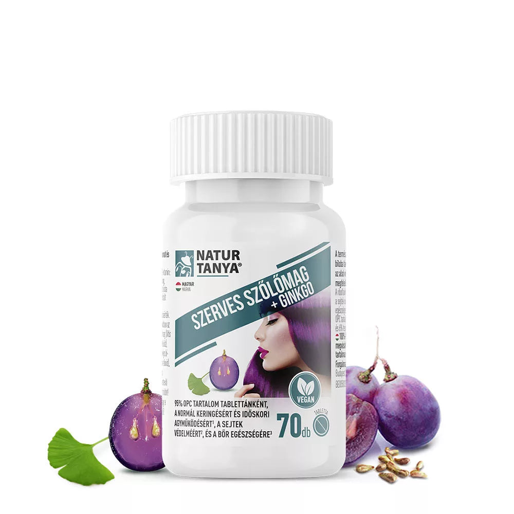 Natur Tanya Szerves Szőlőmag És Ginko Biloba (70 Tablets)
