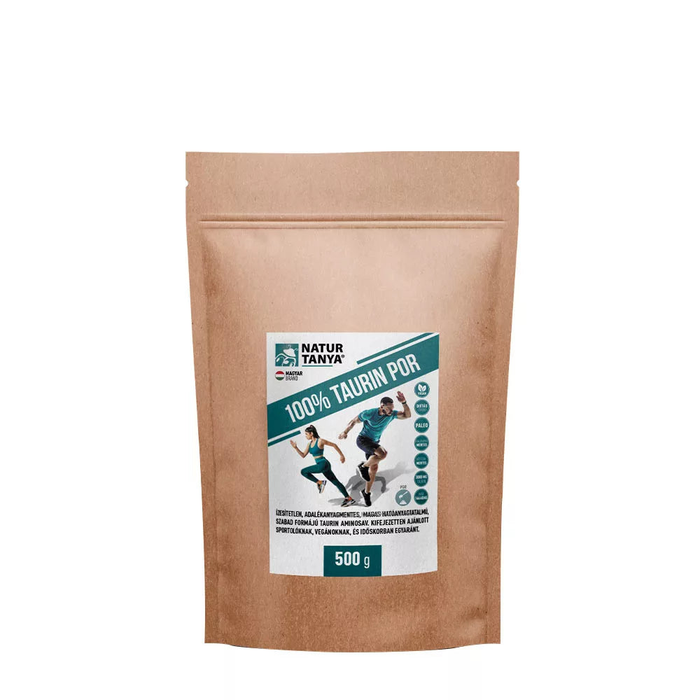 Natur Tanya 100% Taurine Powder - Additive Free (500 g, Naturally Plain)