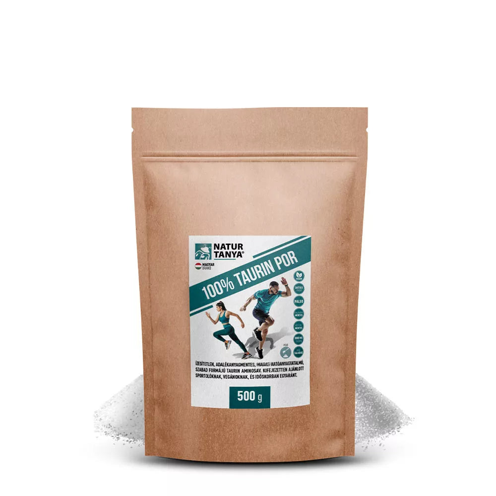Natur Tanya 100% Taurine Powder - Additive Free (500 g, Naturally Plain)