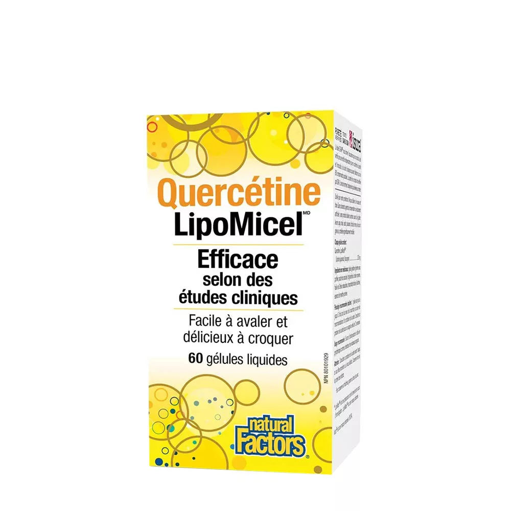Natural Factors Quercetin LipoMicel 250 mg (60 Softgels)