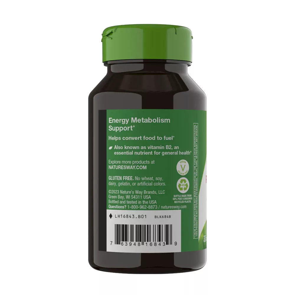 Nature's Way Riboflavin Vitamin B2 (30 Tablets)