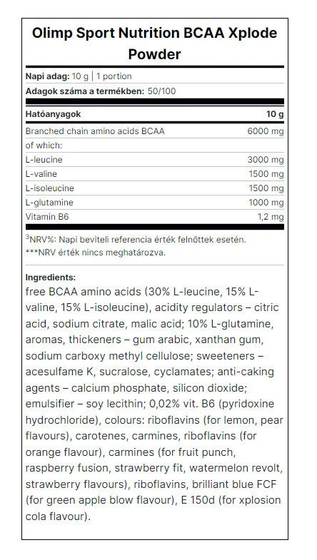 Olimp Sport BCAA Xplode Powder (280 g, Cola)