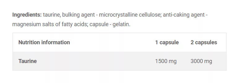 Olimp Sport Taurine Mega Caps (120 Capsules)