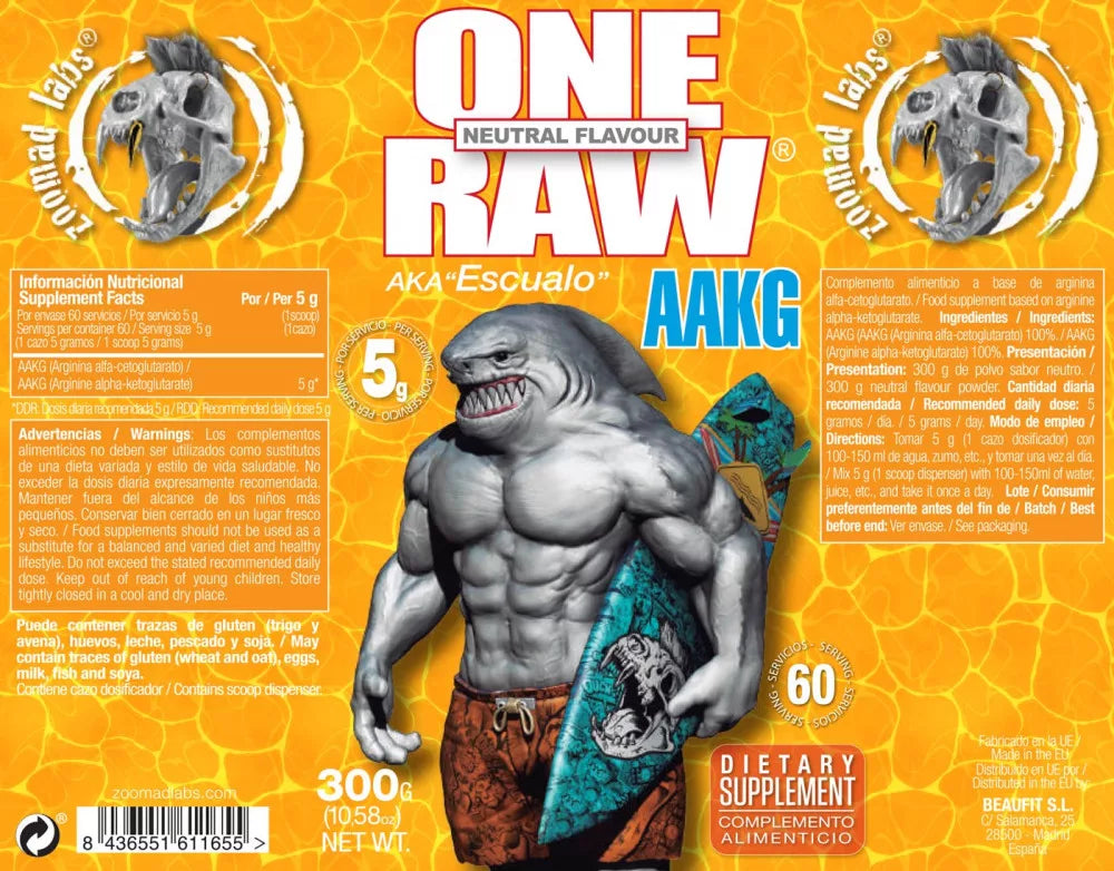 Zoomad Labs One Raw® AAKG (300 g, Unflavored)