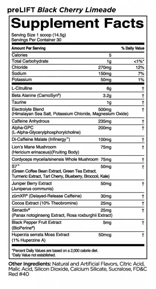 Rule1 Prelift (435 g, Black Cherry Limeade)