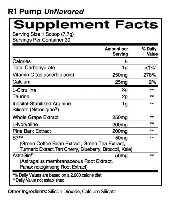 Rule1 R1 Pump (231 g, Unflavored)