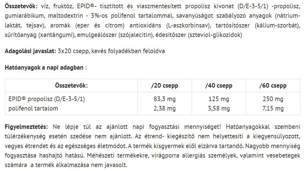 Natur Tanya S. Non-alcoholic Propolis Drops (30 ml)