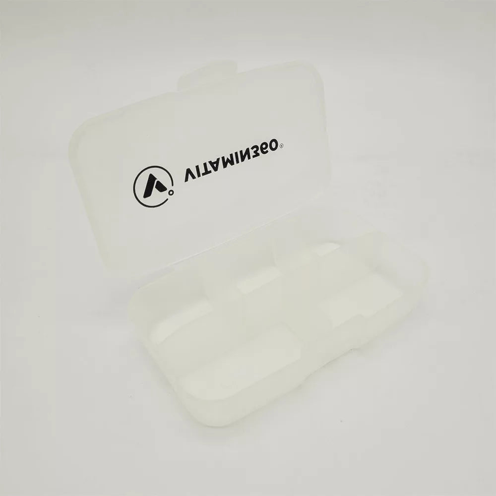 Vitamin360 Pill Box With 5 Compartments (1 pc, White)