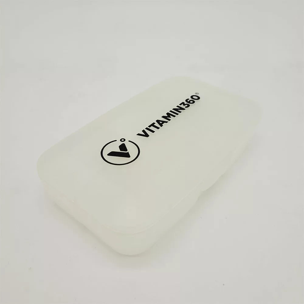 Vitamin360 Pill Box With 5 Compartments (1 pc, White)