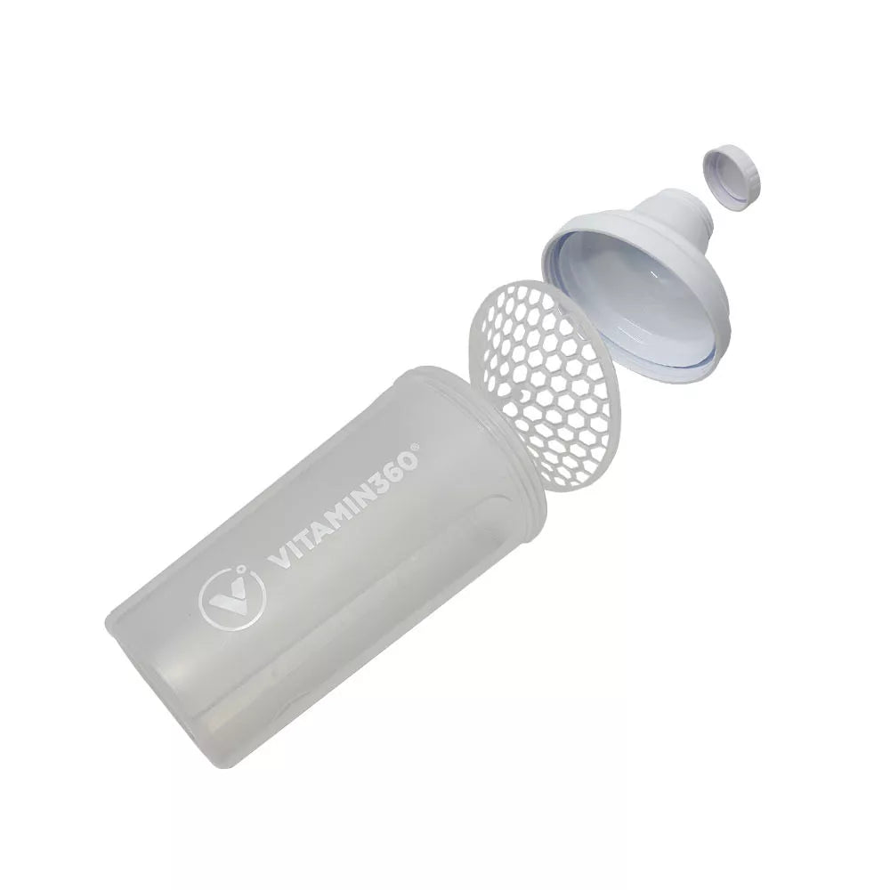 Vitamin360 Transparent Shaker (500 ml, White)