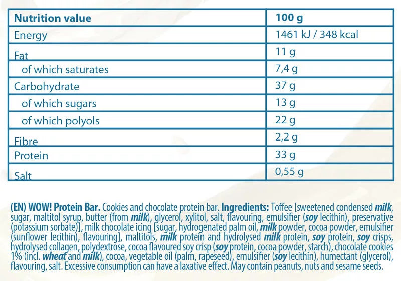 FA - Fitness Authority WOW! Protein Bar (45 g, Cookies and Chocolate)