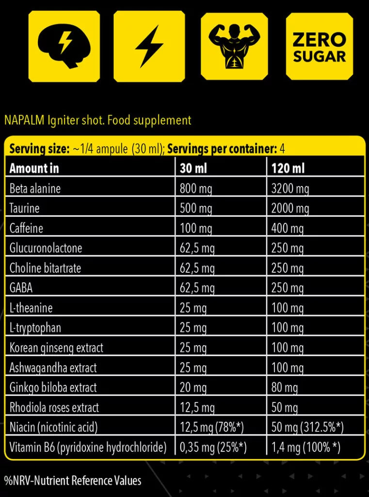FA - Fitness Authority Napalm Shot (24 x 120 ml, Exotic)